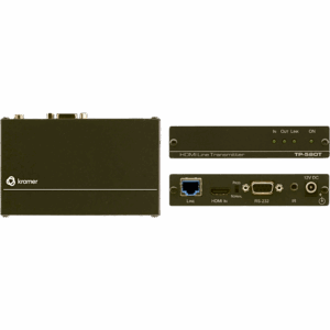 Transmisor HDMI 4K60 4:2:0 HDCP 2.2 | RS-232 e IR sobre HDBaseT de Largo Alcance | Hasta 40 m (130 ft) a 4K | Hasta 70 m (230 ft) a 1080p | Compacto DigiTOOLS® | Aluminio