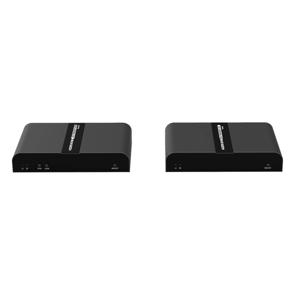 Kit extensor KVM (HDMI y USB 2.0) hasta 100 metros | Resolución 4K @ 30 Hz | Cat 6/6A/7 | CERO LATENCIA | Salida Loop | Soporta Switch Gigabit para control KVM múltiple | Soporta hasta 253