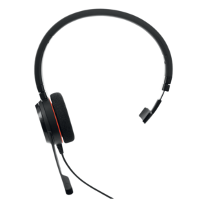 Jabra Evolve 20 Mono con conexión USB, micrófono con cancelación de ruido de última generación, configuración Plug and Play, Certificación Microsoft Teams (4993-823-109)