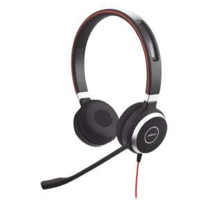 Diadema / Auricular Jabra Evolve 40 Duo / USB y 3.5mm / Cancelación de Ruido Pasiva / Indicador de Ocupado (6399-823-109)