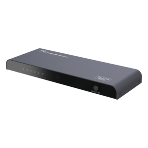 Switch Conmutador HDMI de 5 entradas a 1 salida / 4K @ 60Hz / HDMI 2.0 / HDCP 2.0 / HDMI 3D / Soporta audio estándar, DSD (Direct Stream Digital) y HD (HBR) / Diferentes modos de conmutación, Manual, Control Remoto y RS232.