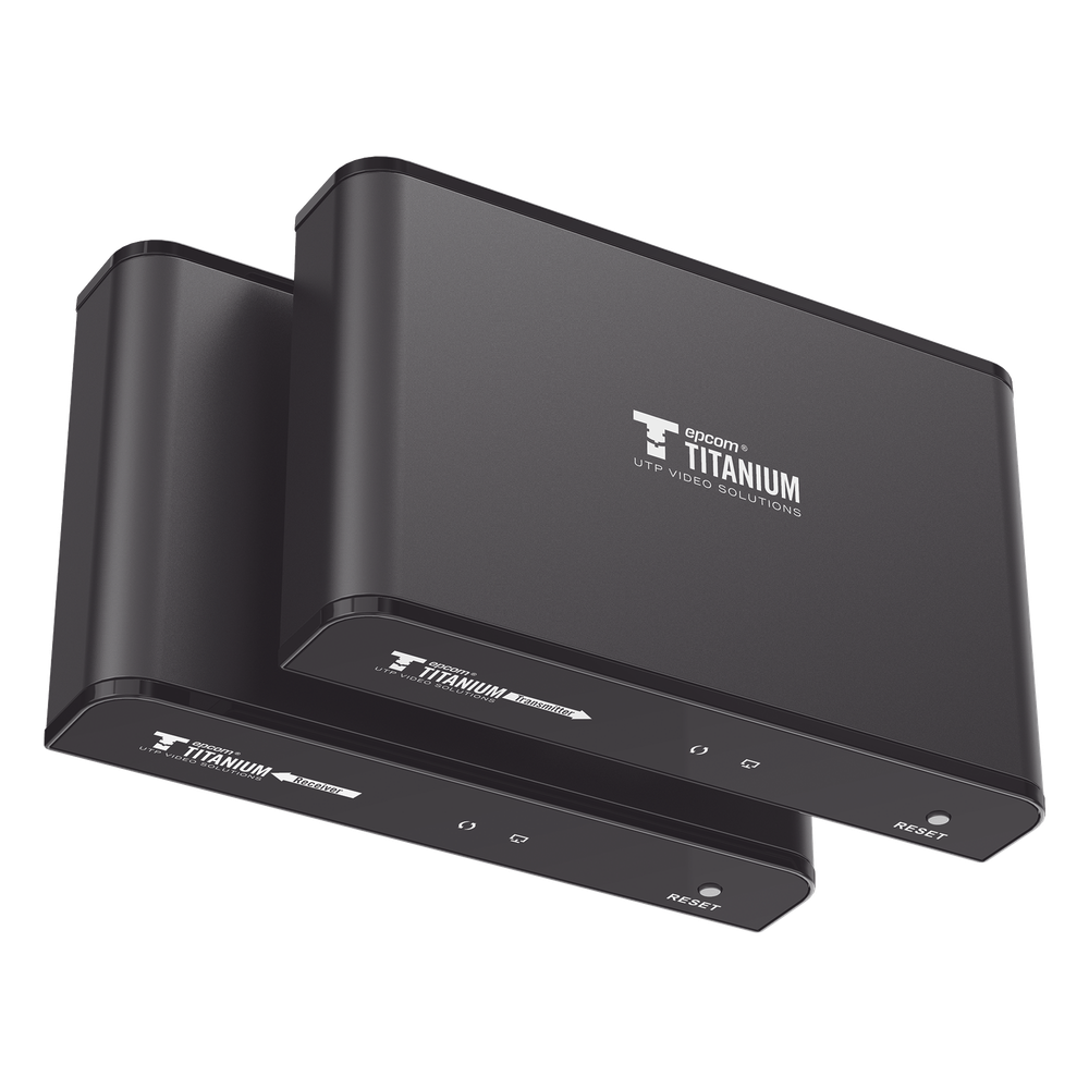 Kit Extensor HDMI para distancias de 120 metros / Resolución 1080P a 60Hz / Cat 6 / Soporta conexión Uno a Uno y Uno a Muchos / Soporta hasta 253 Rx / Salida Loop / Baja Latencia / Uso 24/7 / Soporta HDbitT / Compatible con Switch Gigabit