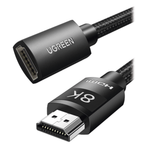 Cable de Extensión HDMI 8K | 1 Metro (3.28 Pies) | Macho a Hembra | HDMI 2.1 | 8K@60Hz | Núcleo de Cobre Puro 28AWG | Soporta la Conexión de Hasta 3 Metros (9.84 Pies) de Largo en HDMI 2.1
