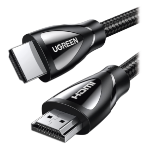 Cable HDMI 2.1 de Nylon Trenzado / 1 Metro (3.28 Pies) / 8K@60Hz/4K@120Hz / eARC (Canal de Retorno de Audio) / HDR10+ / VVR / HEC (Canal Ethernet HDMI) / ALLM / 3D / Dolby Atmos / Dolby Vision / 48 Gbps / Mayor Duración.