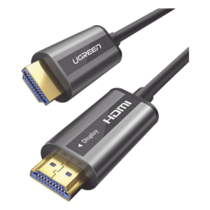 Cable HDMI de 30 Metros (98.43 Pies) por Fibra Óptica 4K@60Hz | Fibra de 4 Núcleos + Cobre EstaÑado de 7 Núcleos | Compatible con HDMI 2.0 | Alta Velocidad 18 Gbps | 3D | HDR | Carcasa de Zinc | Premium | 2 AÑos de GarantÍa