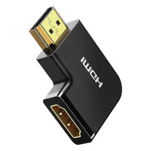 Adaptador HDMI Tipo L Macho a Hembra / Hacia Abajo / HDMI 2.0 4K@60Hz / Proporciona Flexibilidad Sin Doblar los Cables HDMI