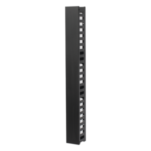 Organizador de Cable Vertical de 24 Unidades Rack Sencillo, Compatible con Racks Serie EIRL y EIQR
