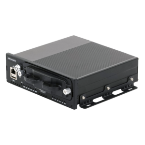 NVR Móvil Vehicular de 8 Canales / 4 PoE + 4 vía Switch / 2 Megapixel / H.265 / GPS + Sensor G / 2 Bahías HDD / RJ45 / Aluminio Industrial