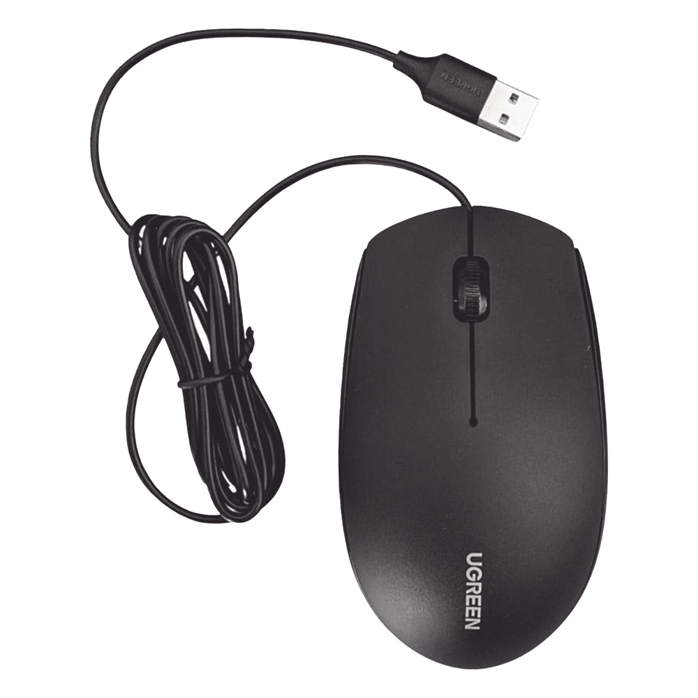 Mouse Óptico USB | Cable USB de 1.5 metros | 3 Botones | 1200DPI | Diseño Ergonómico | Silencioso | Color Negro | Windows / MacOS / Linux / Chrome y otros | También Compatible con DVR / NVR. - Image 2