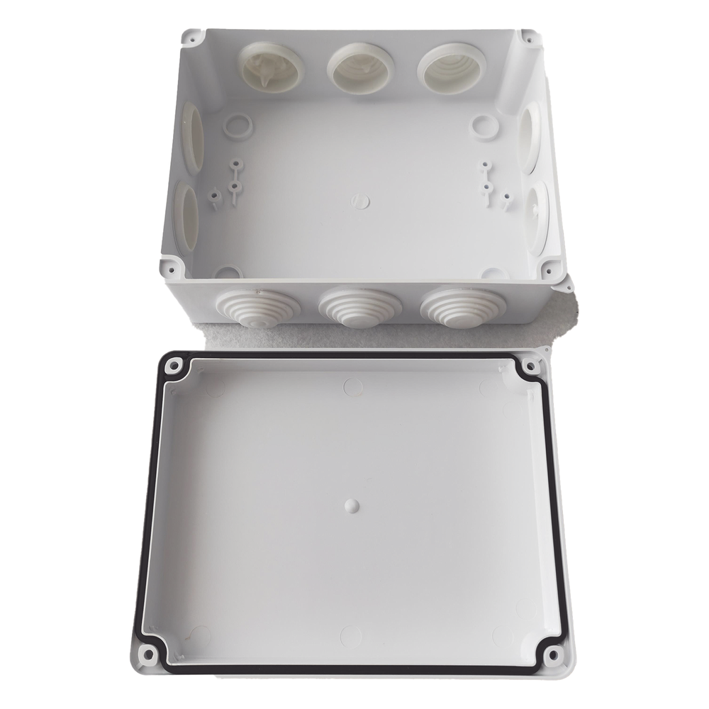 Caja de Derivación-Conexión para Exterior IP65 con 10 Entradas / 200 x 155 x 80 mm / Sellado Seguro con Empaque + 4 Tornillos / Resiste Agua, Polvo y Sol Directo - Imagen 4