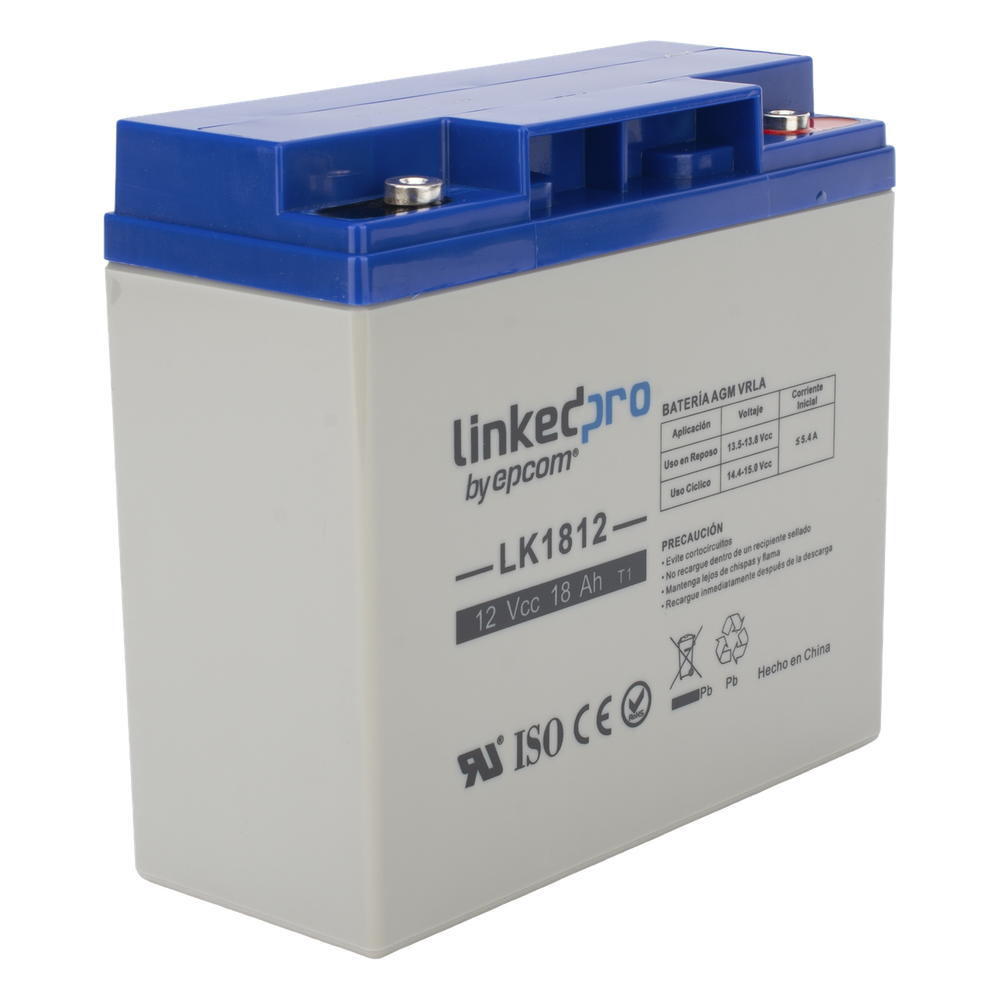 Batería de respaldo 12 V | 18 Ah | AGM | Especial para Seguridad Electrónica | UPS | Sistemas de Emergencia | Vida útil 5 años | Terminales M5 - Imagen 2