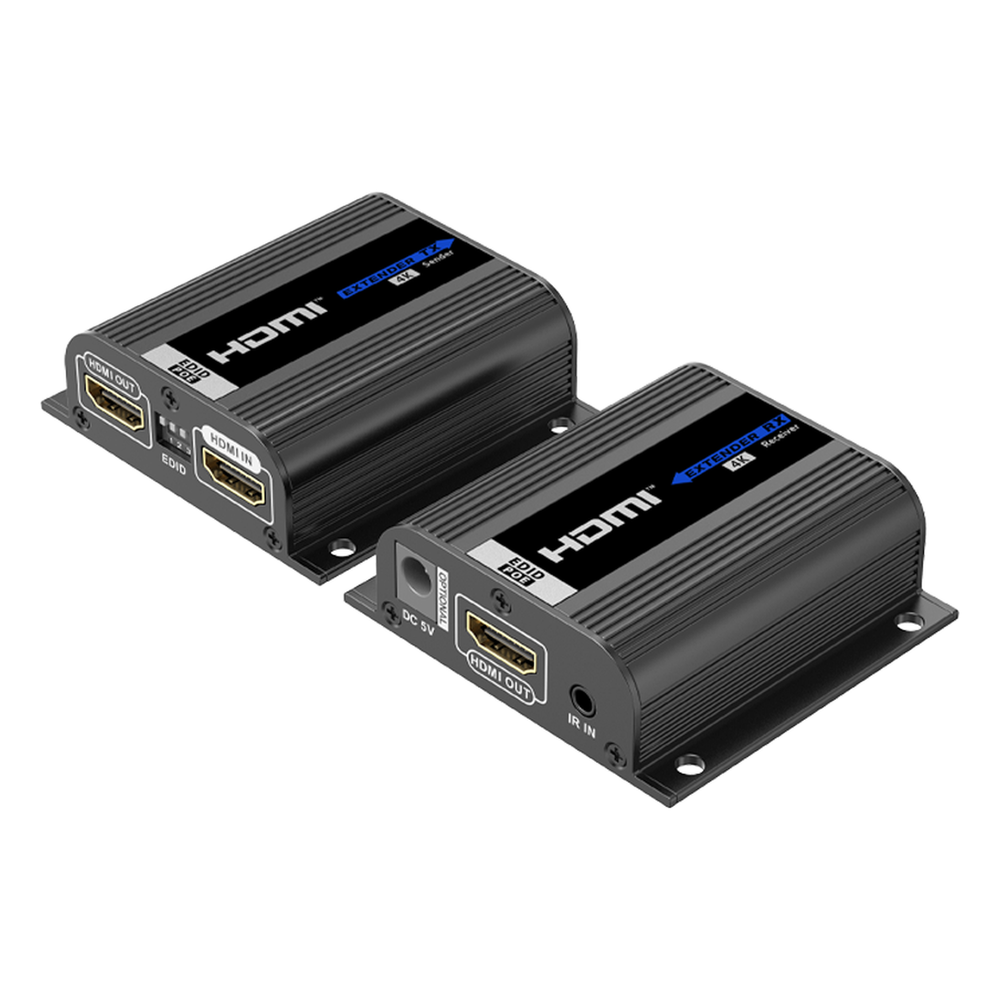 Kit Extensor HDMI | Hasta 70m 1080p | 40m 4K@30Hz | Compatible con HDCP | Cable Cat 6 Recomendado | Soporta Múltiples Resoluciones | Soporta PoC | Salida Loop - Imagen 2