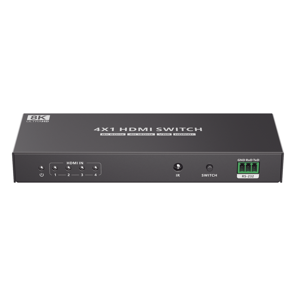 Switch Conmutador HDMI 4X1 | 4 Entradas 1 Salida | Velocidad de trasmisión 48 Gbps | Resolución 8K | Salida de audio | HDCP 2.3 - Image 2