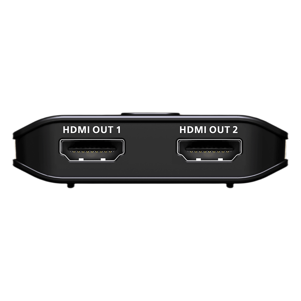 Splitter HDMI 2 Puertos True 4K Essentials | Resolución 3840x2160@60Hz | EDID Sync | HDR10+ | HDCP 2.2 | 18Gbps | LPCM 7.1 | Control por Botón | Plástico | 0.03 kg | 6.10 x 5.65 x 1.52 cm (2.4 x 2.22 x 0.6 in) - Imagen 2