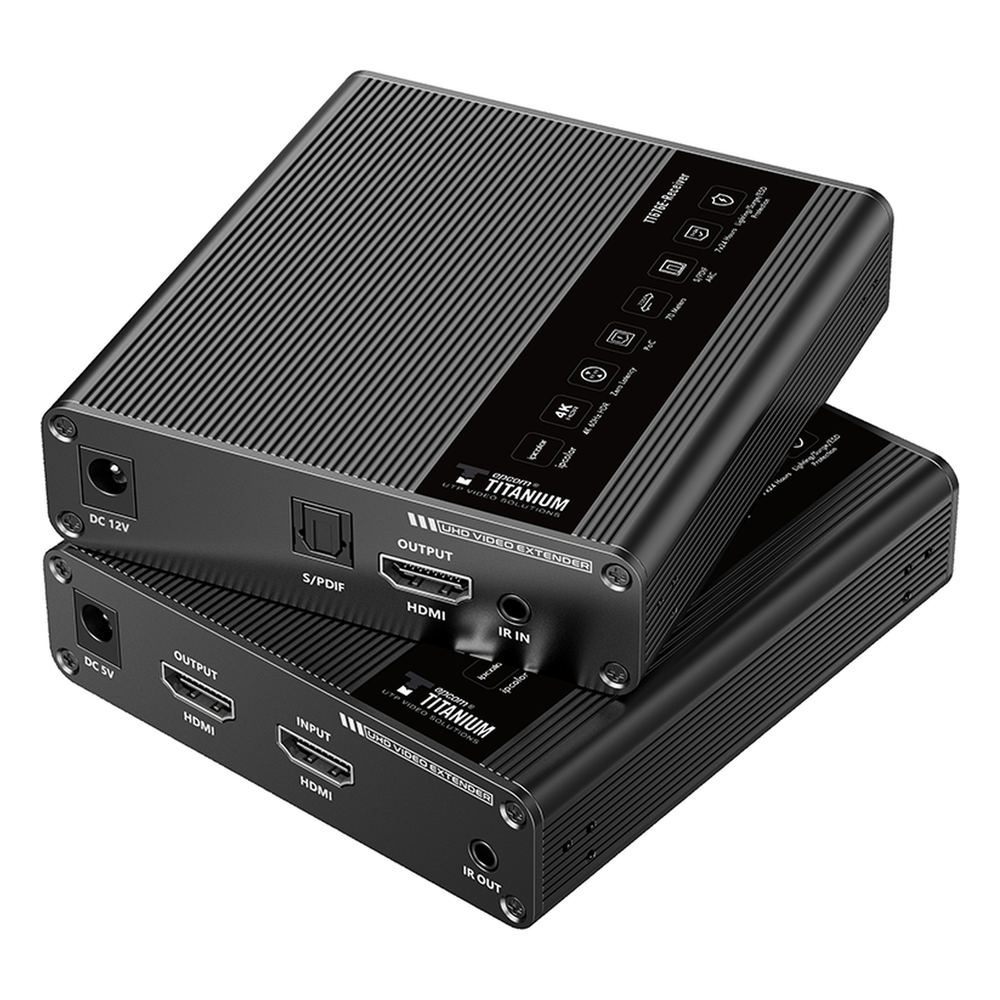 Kit Extensor HDMI para distancias de 70 metros / Resolución 4K x 2K@ 60 Hz/ Cat 6, 6a y 7 / IPCOLOR / CERO LATENCIA / SIN COMPRIMIR / Uso 24/7 / Puerto S/PDIF / Salida Loop / Alimente solo el Tx (PoC) / Control IR - Image 2