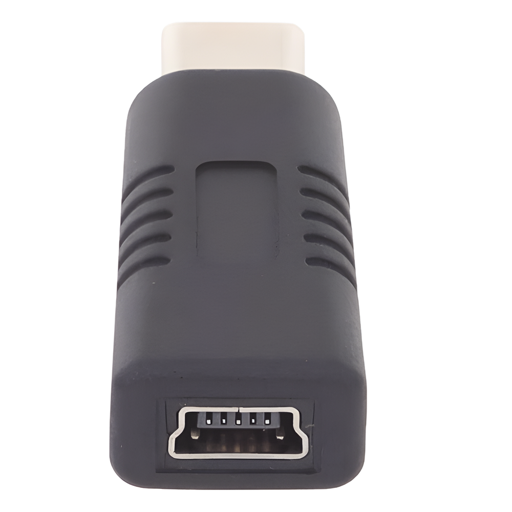 ADAPTADOR TIPO C MACHO A MINI USB HEMBRA PARA COMPATIBILIDAD DE ESTACIÓN XMRA8 CON BODYCAM XMRR3 - Imagen 3