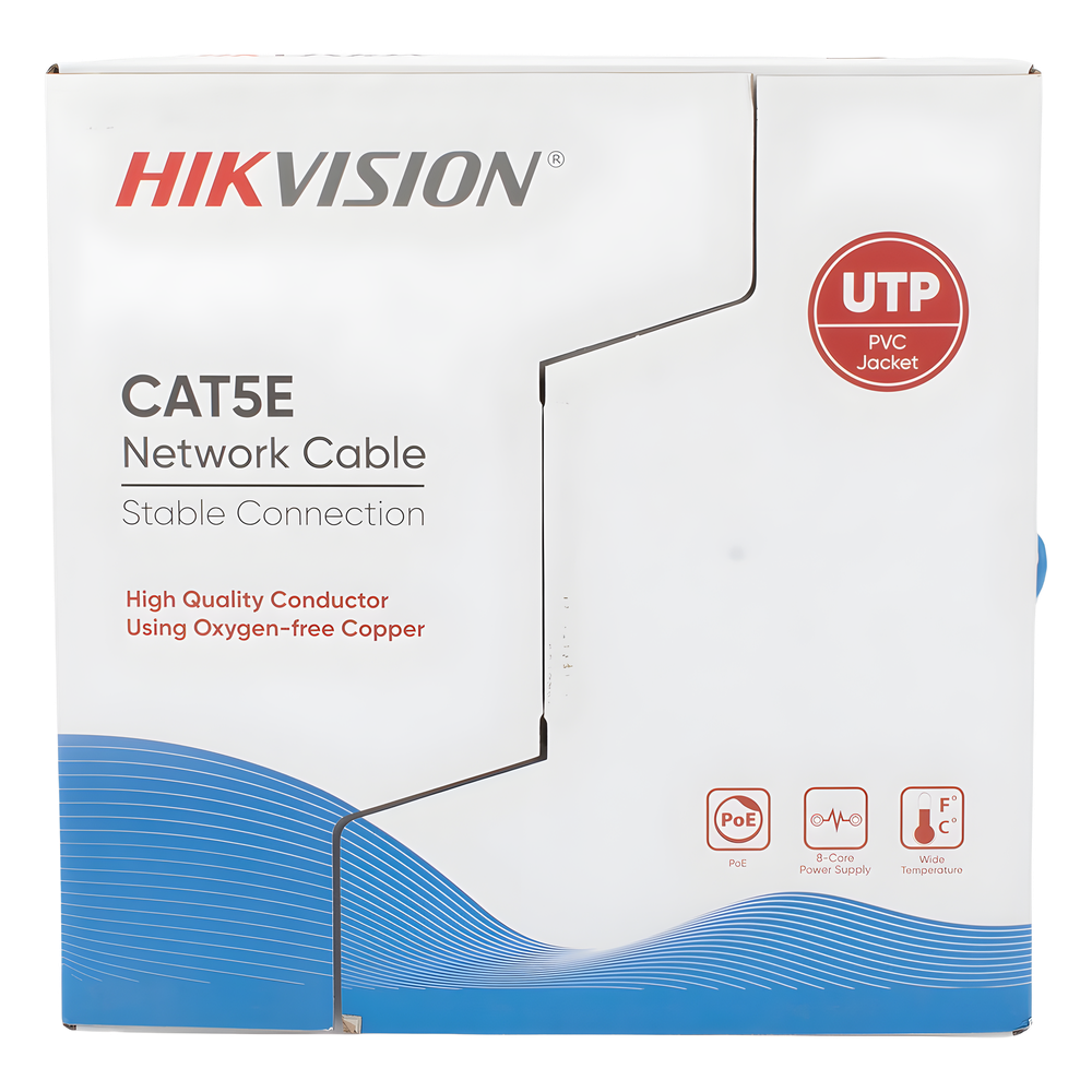 Bobina de Cable UTP 305 Metros (1000 Pies) / Cat5E (24 AWG) / Color Azul / PVC (CM) / Uso en Interior / 100% Cobre / Aplicaciones de CCTV y Redes de Datos - Image 2