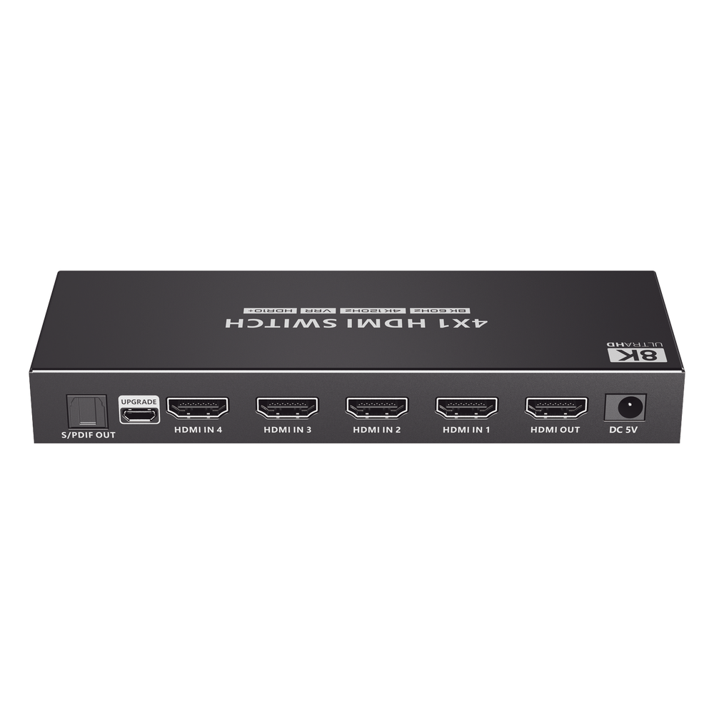 Switch Conmutador HDMI 4X1 | 4 Entradas 1 Salida | Velocidad de trasmisión 48 Gbps | Resolución 8K | Salida de audio | HDCP 2.3 - Image 4