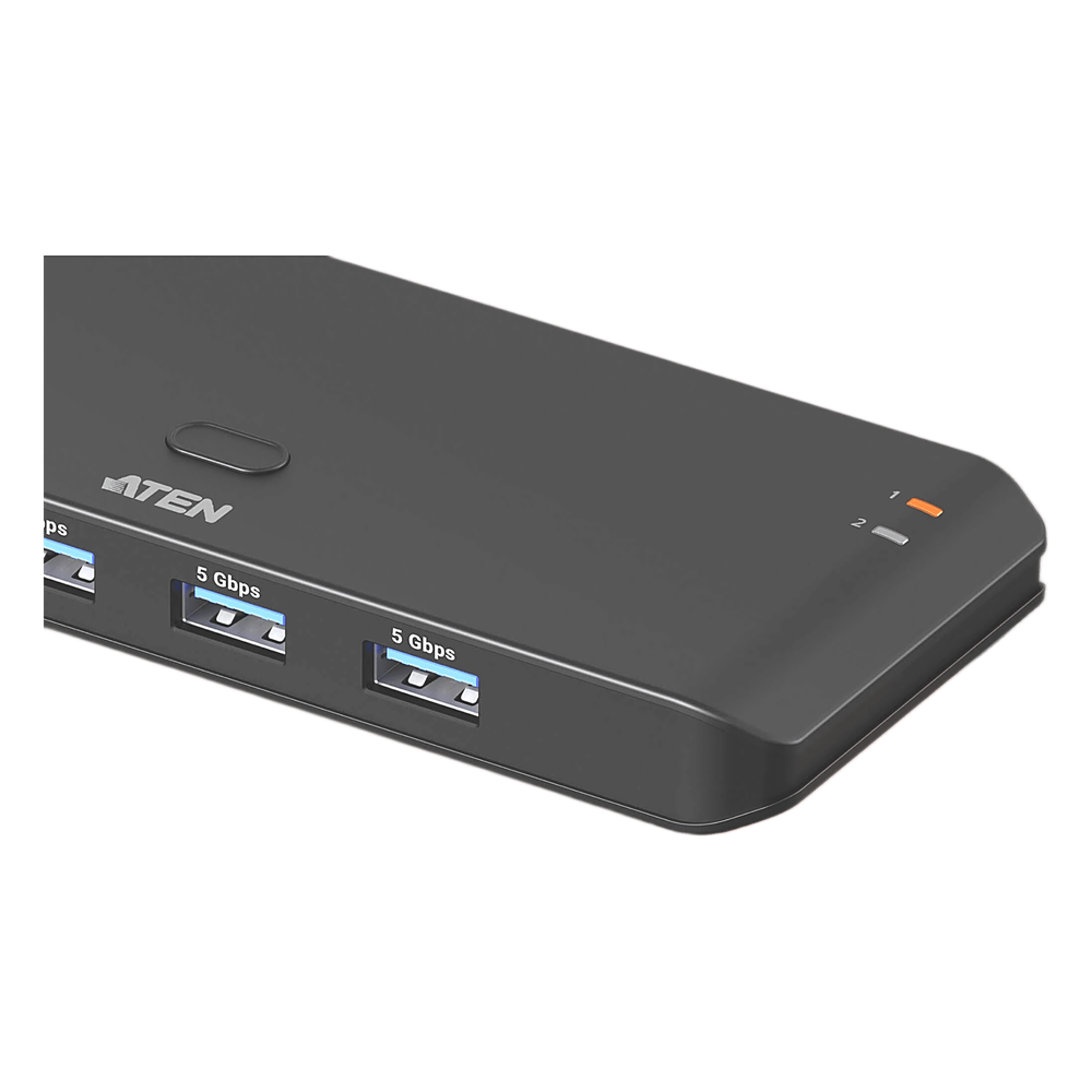 Switch Compartido USB 3.2 Gen 1 2x4 | Tipo de Host A+C | 5 Gbps | Botón Integrado | Selector Remoto | Diseño Compacto | InstaSync - Imagen 4