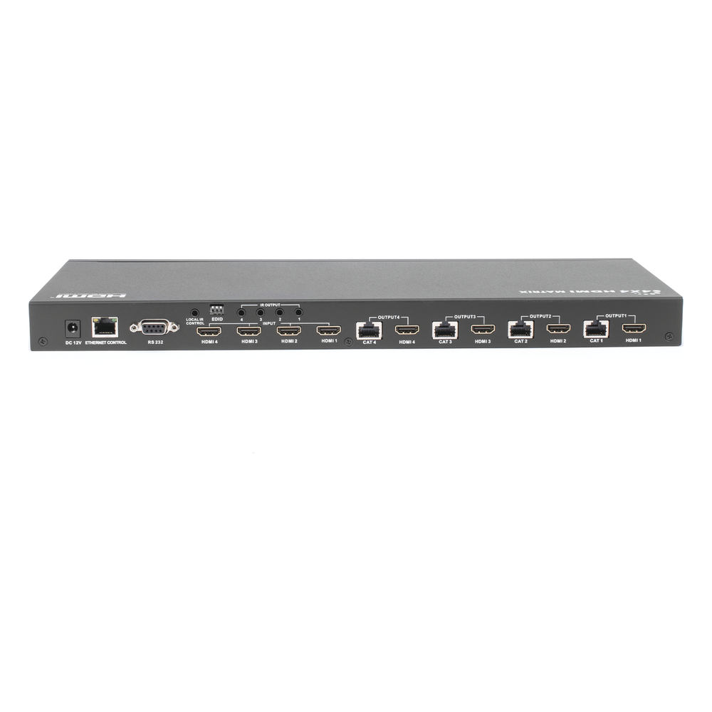 MATRICIAL Y EXTENSOR DE VIDEO HDMI 4 x 4 / 4 Entradas HDMI / 4 Salidas HDMI Loop / 4 Salidas RJ45 para Extender la señal 40 metros por salida / 1080 @ 60Hz / Conmutación por RS232, Control Remoto o Ethernet. - Image 5
