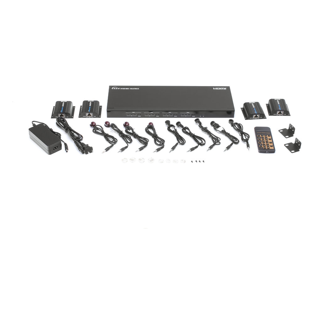 MATRICIAL Y EXTENSOR DE VIDEO HDMI 4 x 4 / 4 Entradas HDMI / 4 Salidas HDMI Loop / 4 Salidas RJ45 para Extender la señal 40 metros por salida / 1080 @ 60Hz / Conmutación por RS232, Control Remoto o Ethernet. - Image 6