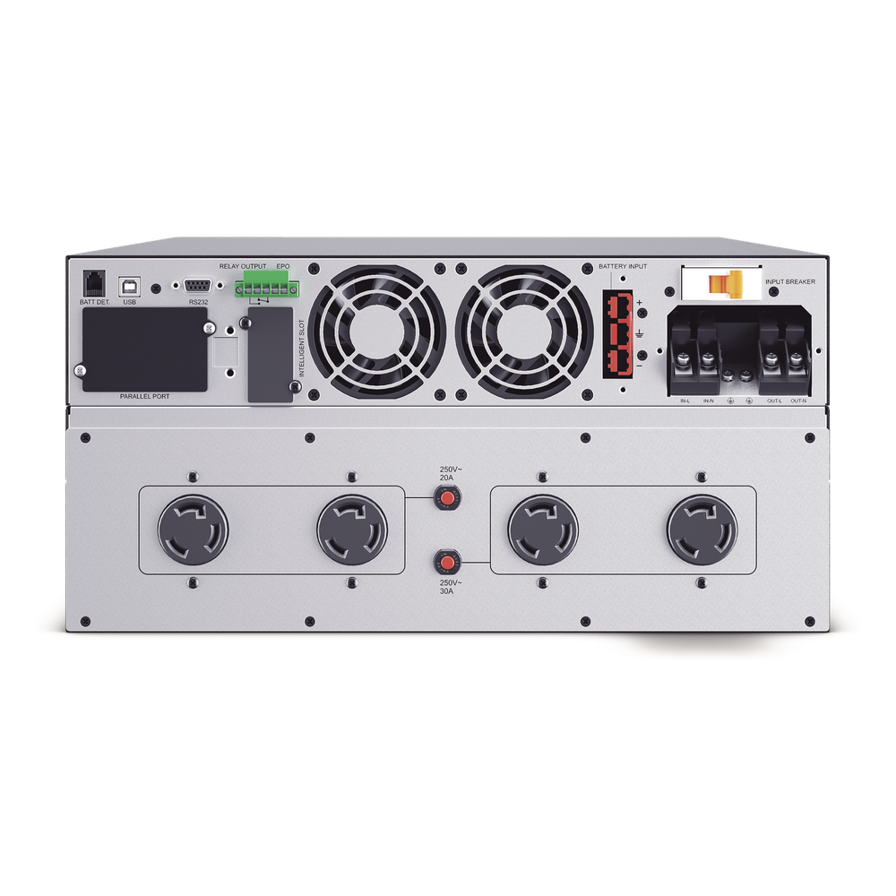UPS de 10000 VA/10000 W, Online Doble Conversión, 200 - 240 Vac de Entrada, 200 - 240 Vac de Salida, Terminal Hardwired, Onda Senoidal Pura, Torre o Rack de 6 UR, Con 3 Tomas NEMA L6-30R - Image 4