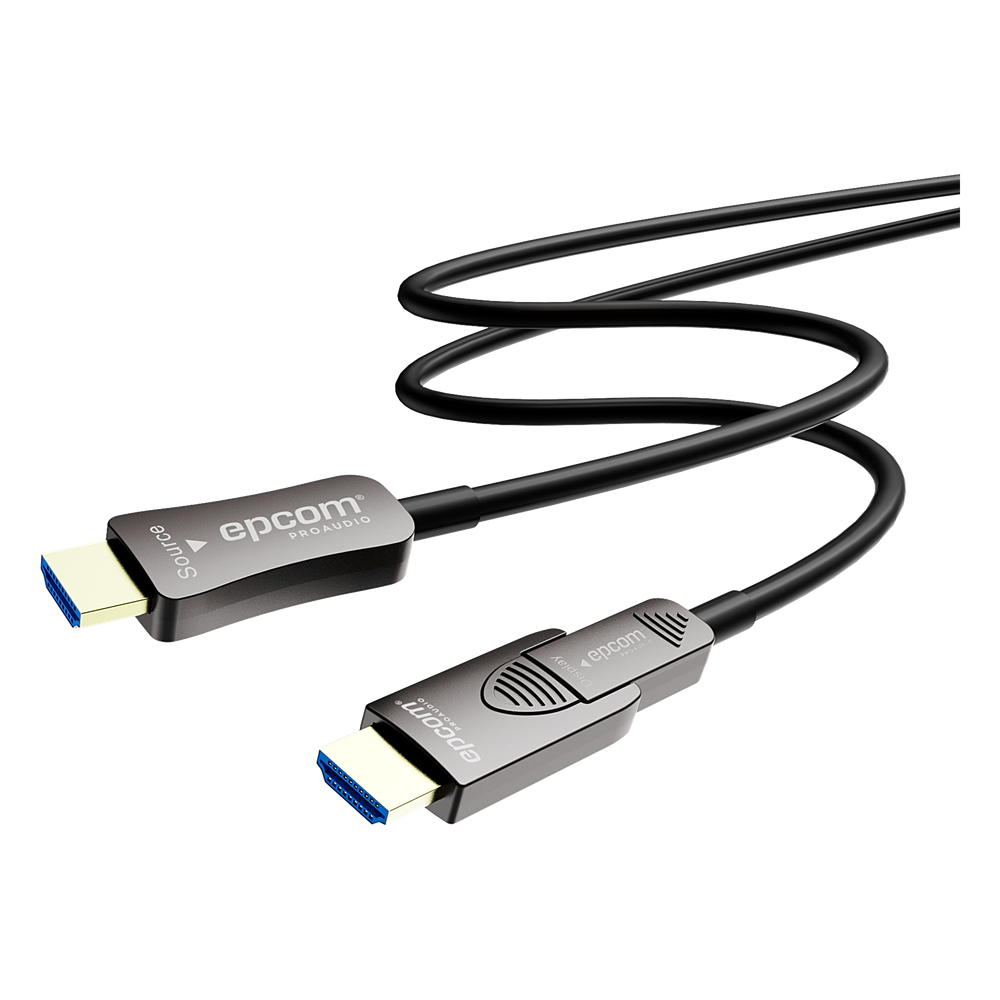 Cable HDMI Óptico Activo| 4K Real | 15 m | 18 Gbps | 4K@60Hz 4:4:4 | HDMI 2.0b | HDCP 2.2 | HDR | ARC | Conector RX Desmontable | Plug and Play - Imagen 5