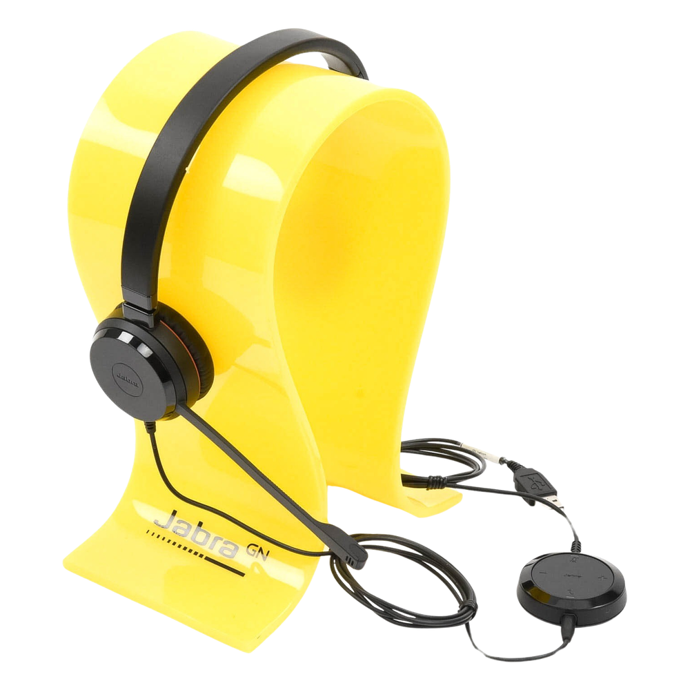 Jabra Evolve 30 Duo con conexión USB / 3.5mm, micrófono con cancelación de ruido y controlador en el cable con botones e indicadores LED (5399-829-309) - Image 6
